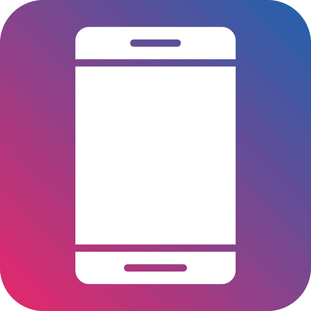 Vetor um ícone de aplicativo colorido com uma borda roxa e azul