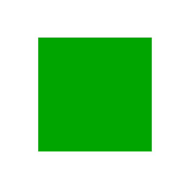 Vetor um ícone de bloco verde de sinal de vetor quadrado verde