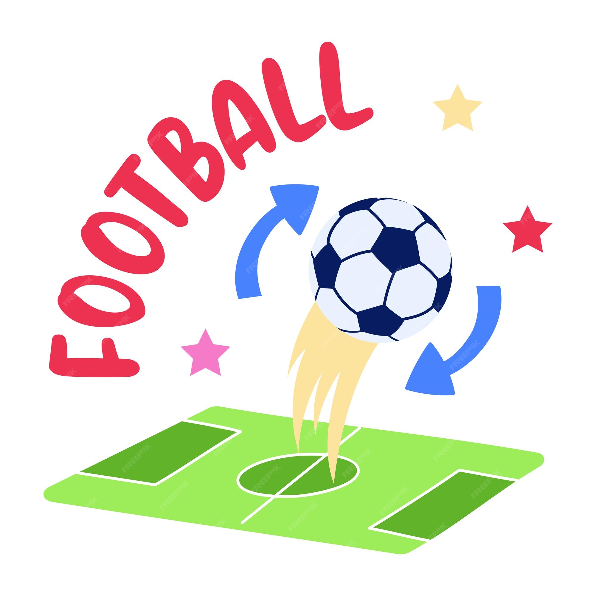 Um ícone plano de jogo de futebol download