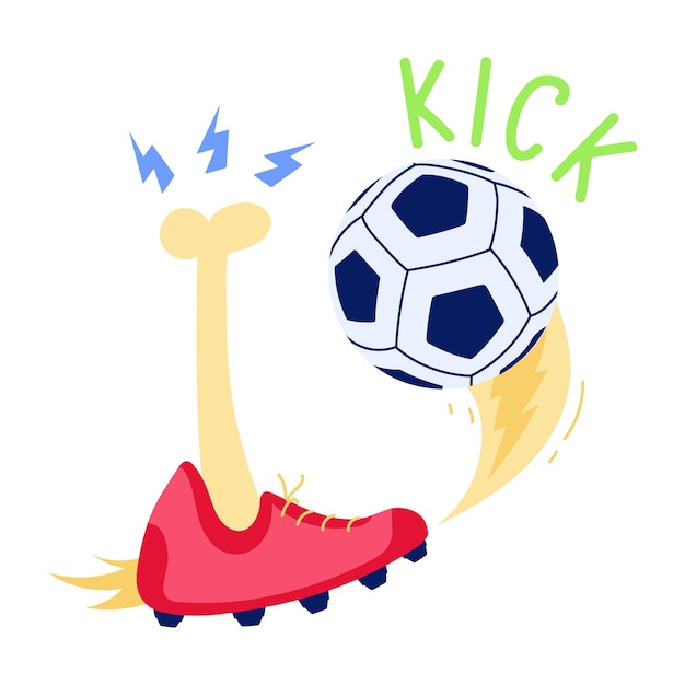 Um ícone plano de jogo de futebol download