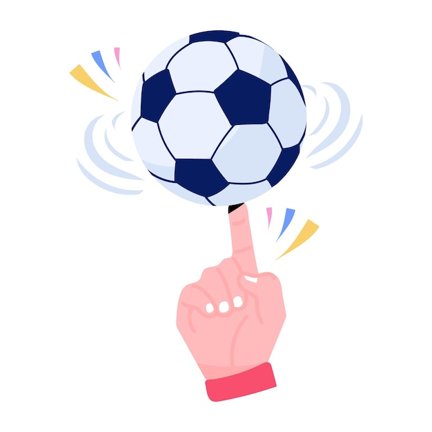 Um ícone plano de jogo de futebol download