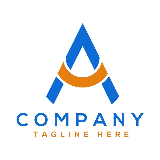 um ilustrador vetorial de design de letras de logotipo
