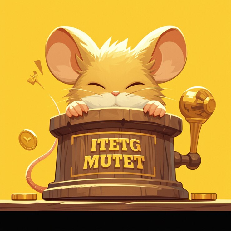 Vetor um juiz rato estilo desenho animado