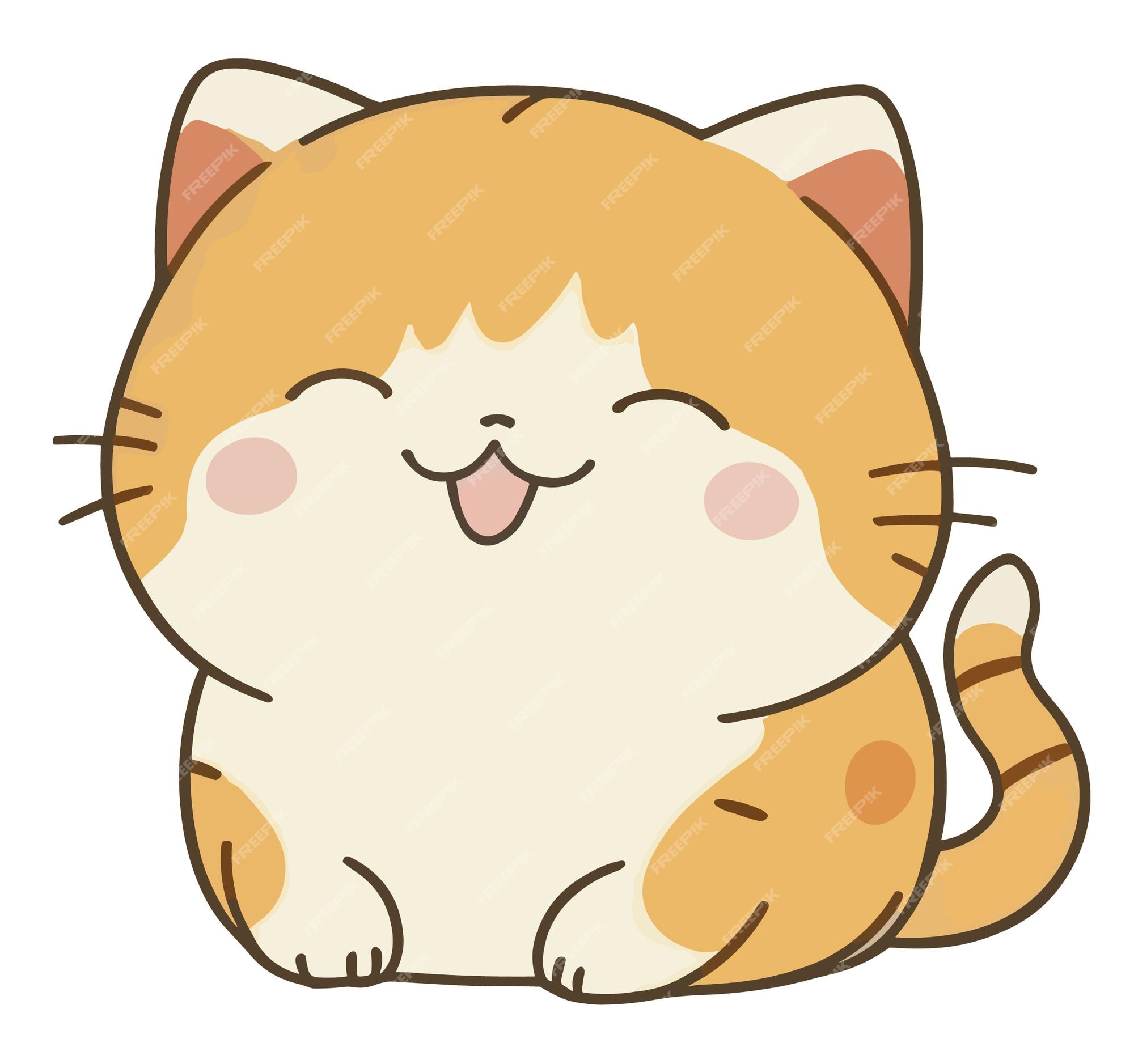 Desenho Animado Desenhado à Mão Para Um Gato Amarelo PNG , Clipart De Gato,  Branco, Garra Imagem PNG e PSD Para Download Gratuito