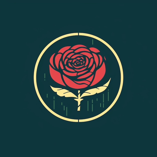 Um lindo logotipo rosa