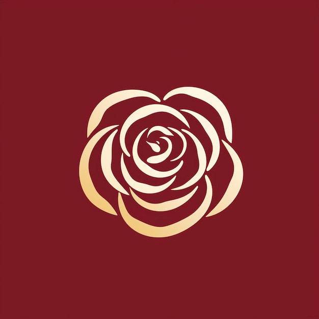 Um lindo logotipo rosa