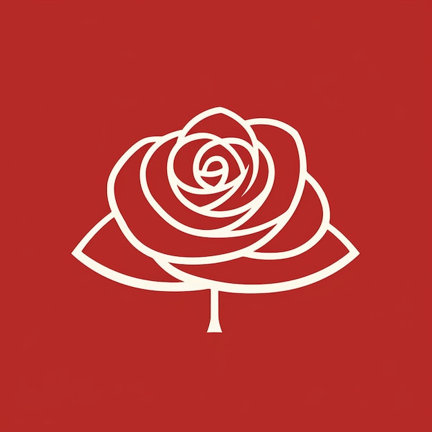 Um lindo logotipo rosa