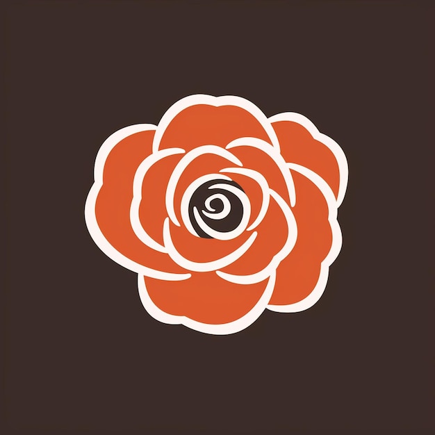 Um lindo logotipo rosa