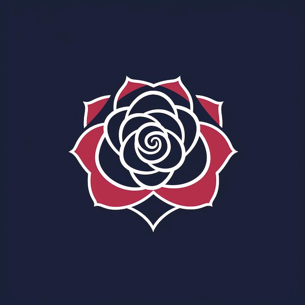 Um lindo logotipo rosa