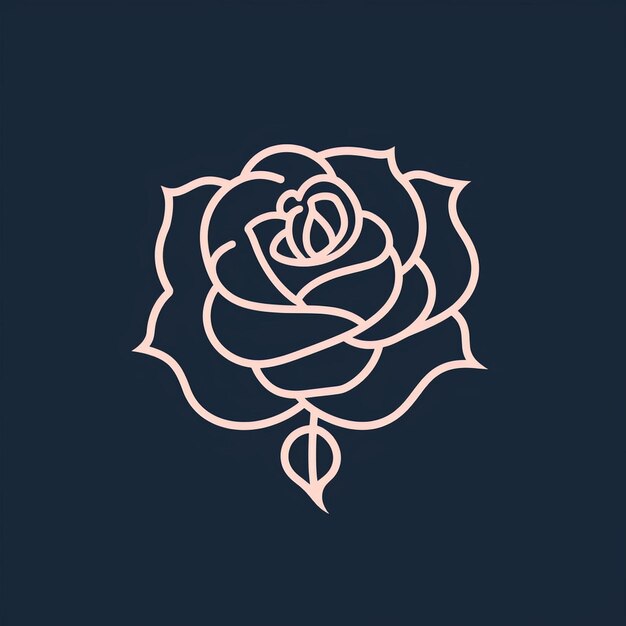 Vetor um lindo logotipo rosa