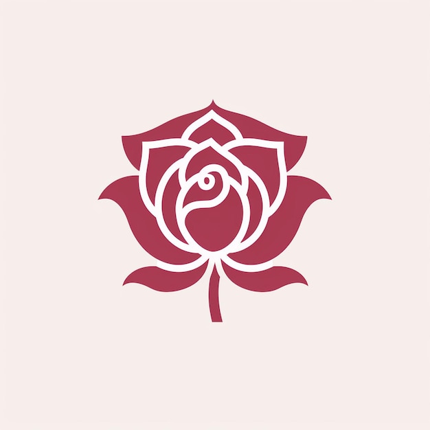 Um lindo logotipo rosa