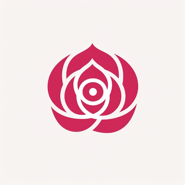 Um lindo logotipo rosa