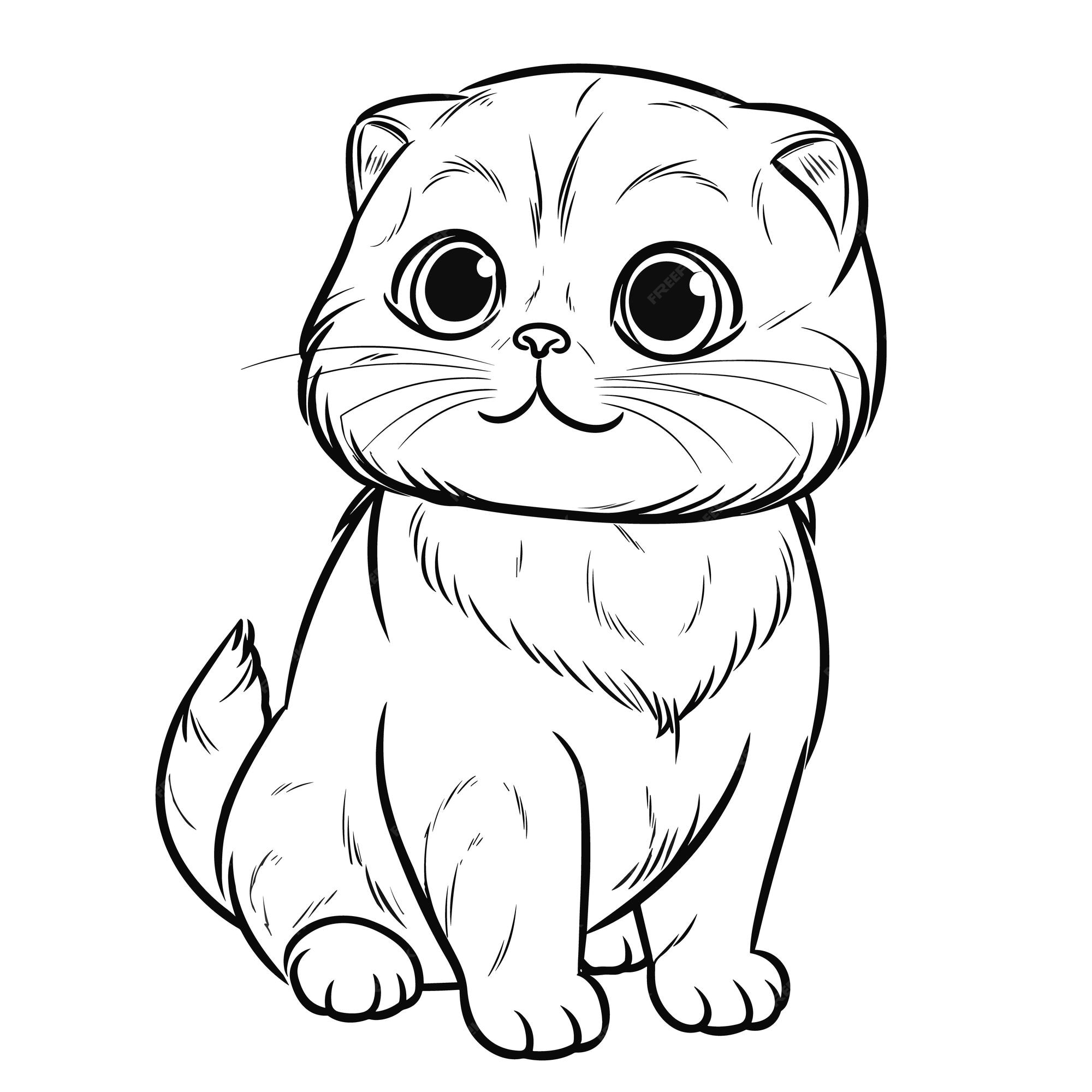 Teste Padrão Dos Gatos Da Garatuja De Kawaii Fundo Animal Bonito Grande  Para O Livro Para Colorir, O Envolvimento, Imprimir, a Te Ilustração do  Vetor - Ilustração de cartoon, divertimento: 143706077