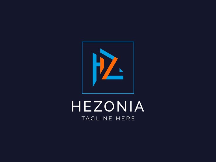 Vetor um logotipo azul com uma imagem de um queijo