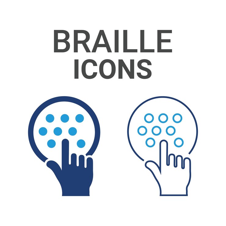 Vetor um logotipo azul e branco com uma imagem azul e branca de uma mão de uma pessoa estendendo-se para tocar uma bola