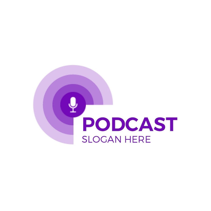 Vetor um logotipo branco com um logotipo roxo e roxo que diz quot vídeo quot
