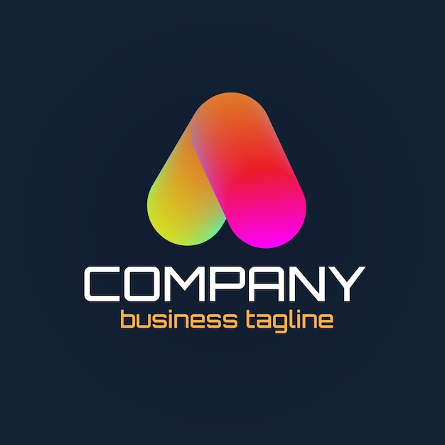 Um logotipo colorido para uma empresa que é chamado de marca comercial.