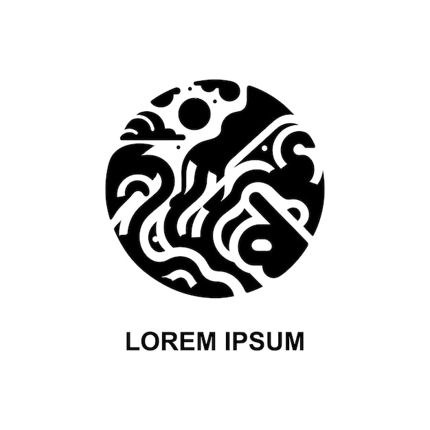 um logotipo criativo em fundo branco