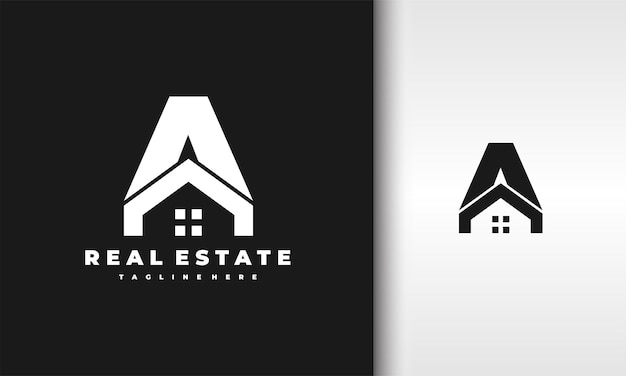 Um logotipo de casa de cartas