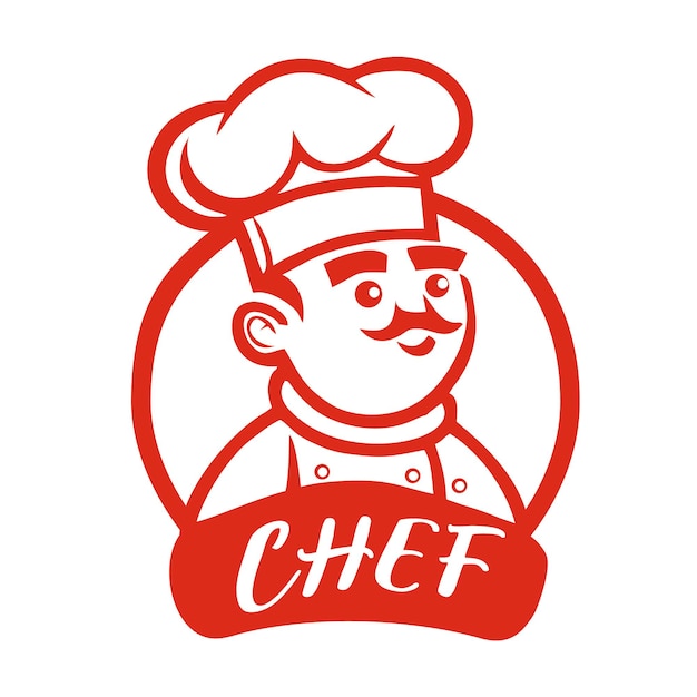 Um logotipo de chef com o título chef.