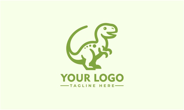 Um logotipo de dinossauro com o logotipo trex no centro O dinossauro é verde e tem um sorriso nele