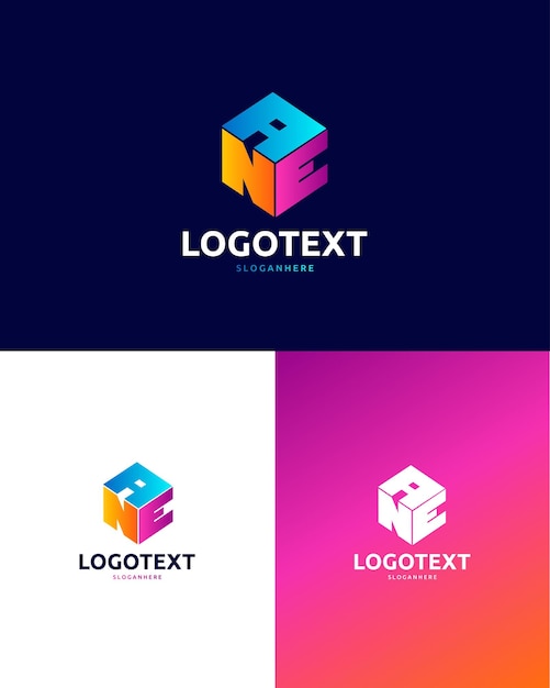 Um logotipo de ícone de monograma de design de logotipo de carta