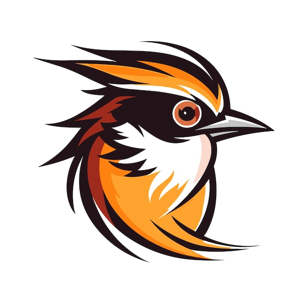 Vetor um logotipo de mascote premium do cavalo-pardais de timor com fundo branco