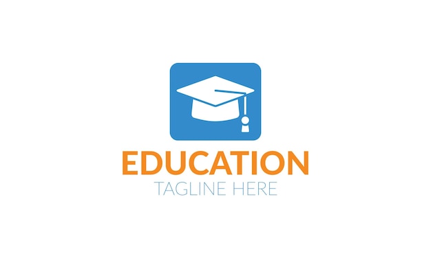 Vetor um logotipo para a educação sobre um fundo branco