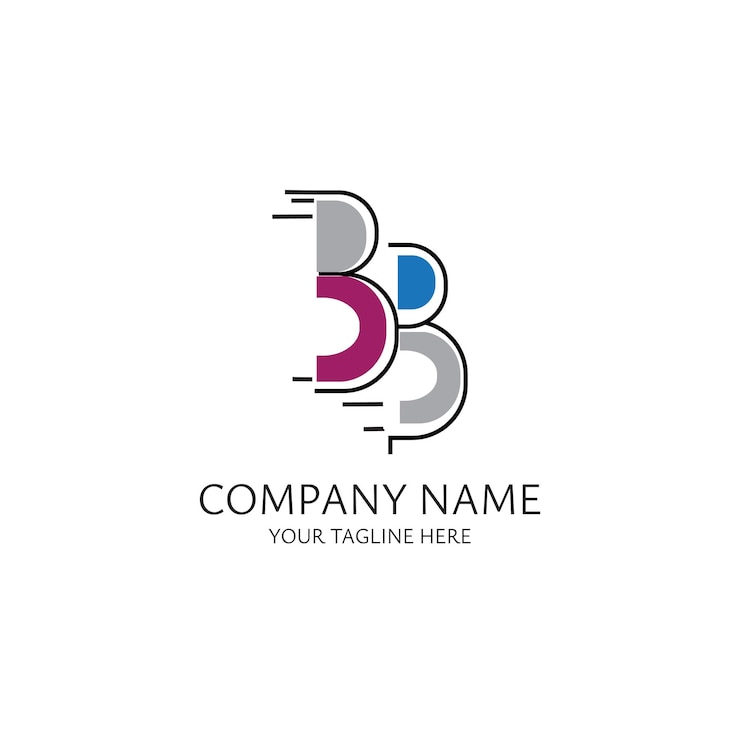 Vetor um logotipo para a empresa chamada b e b