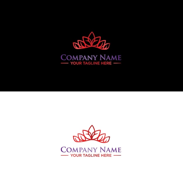 Um logotipo para o nome de uma empresa.