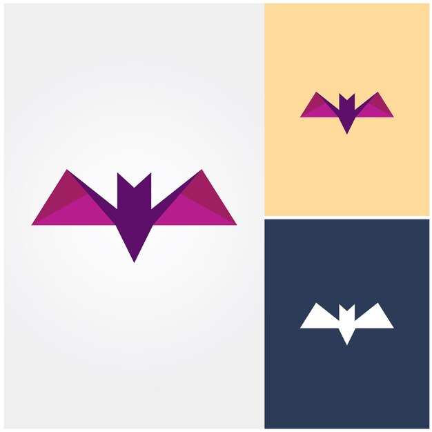 Um logotipo para uma empresa de morcegos feita nos EUA.