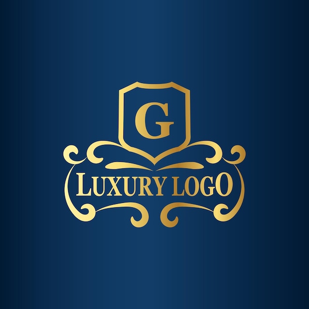 Vetor um logotipo para uma marca de luxo chamada luxo.