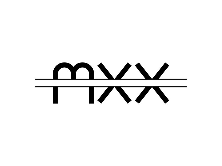 Vetor um logotipo preto e branco com as letras m e m