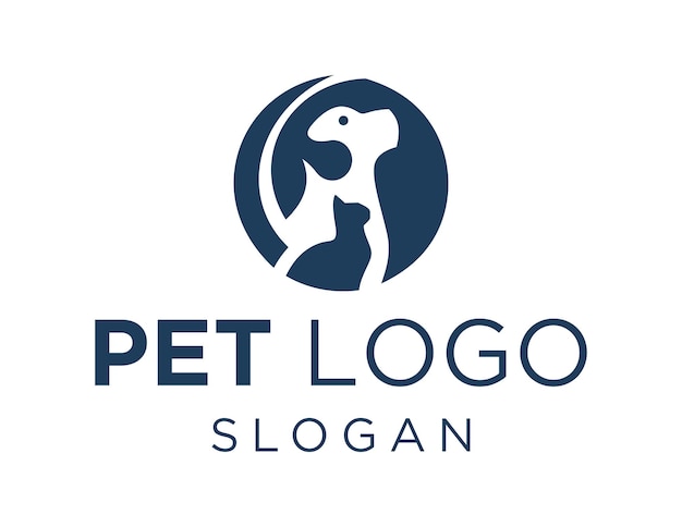 Um logotipo que diz o logotipo do animal de estimação nele