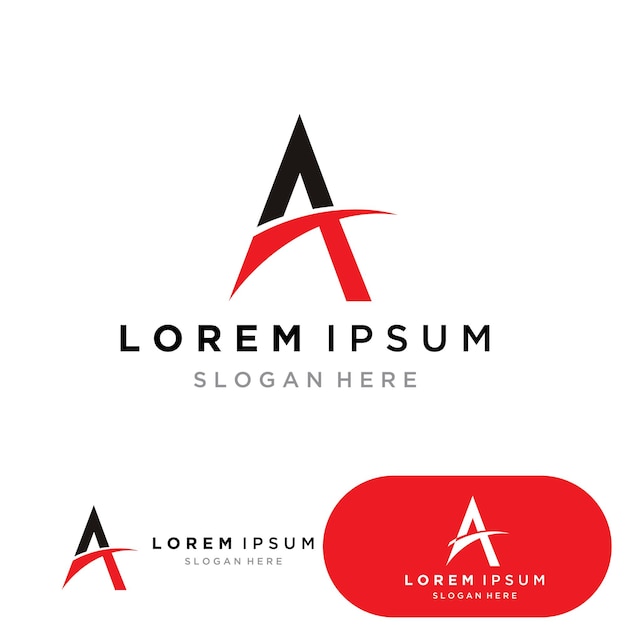 Um modelo de carta de logotipo