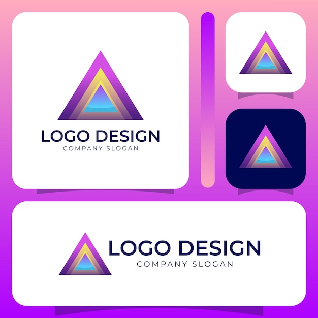 Um modelo de design de logotipo de letra criativa