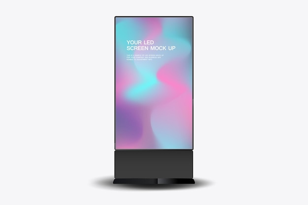 Um modelo de tela LED apresenta um design de alto contraste ousado com exibido de forma proeminente
