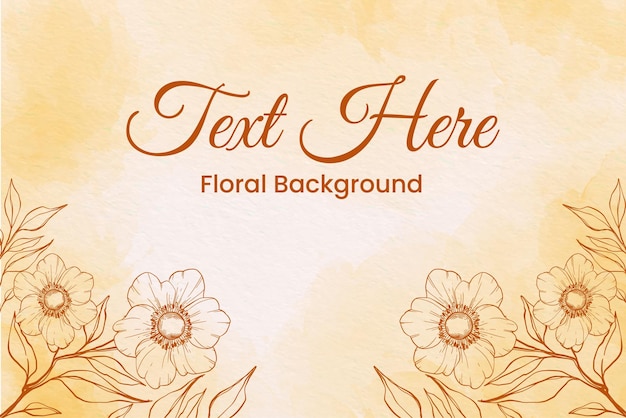 um modelo vetorial de desenho de fundo de arte vetorial floral