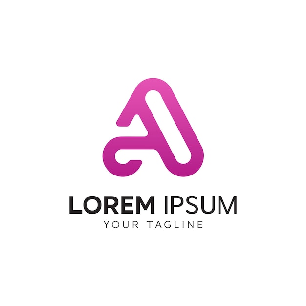 Um modelo vetorial de design de letras de logotipo para a identidade da marca