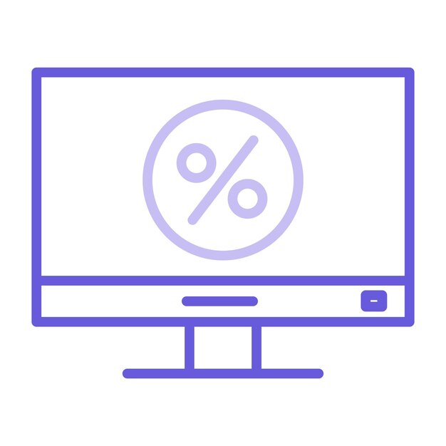 um monitor de computador com um círculo e um círculo com um circulo no meio