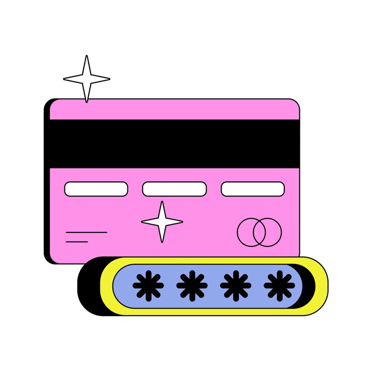 Vetor um objeto rosa e preto com uma estrela nele