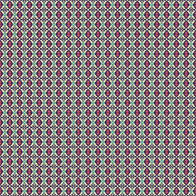 Um padrão colorido com um padrão em zigue-zague.