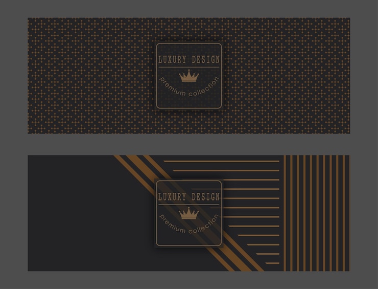 Vetor um padrão luxuoso em um fundo escuro fundo premium para capas, embalagens interiores e ideias criativas