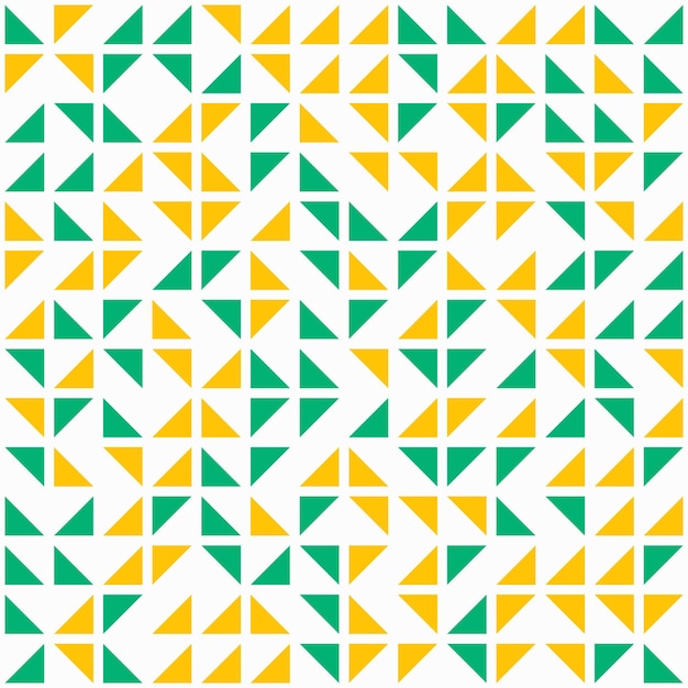 Um padrão perfeito com triângulos verdes sobre um fundo branco.