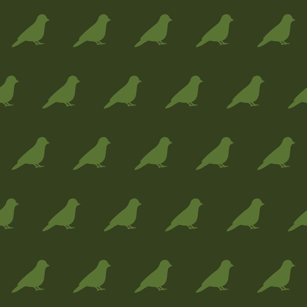 um padrão perfeito de um pombo em um fundo verde