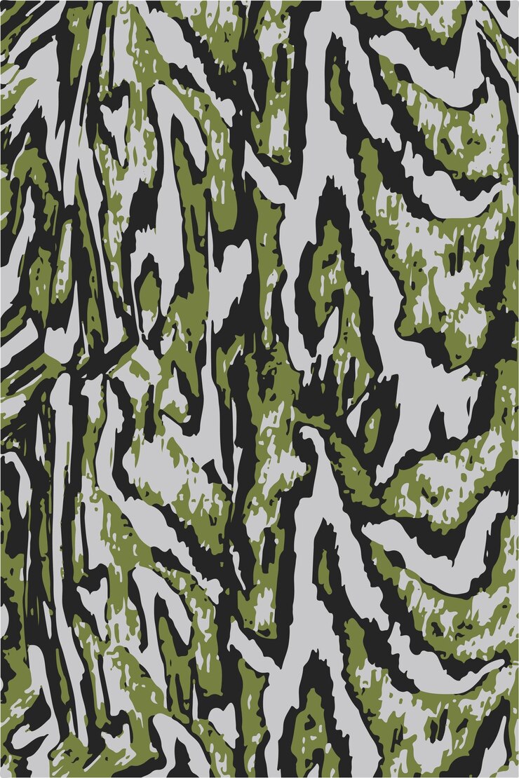Vetor um padrão verde e branco com um padrão preto e branco