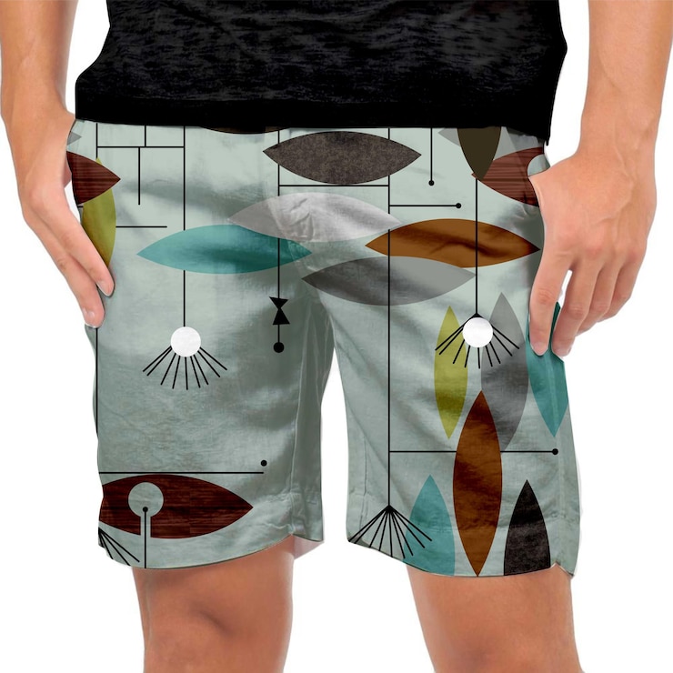 Vetor um par de calções com um desenho na frente