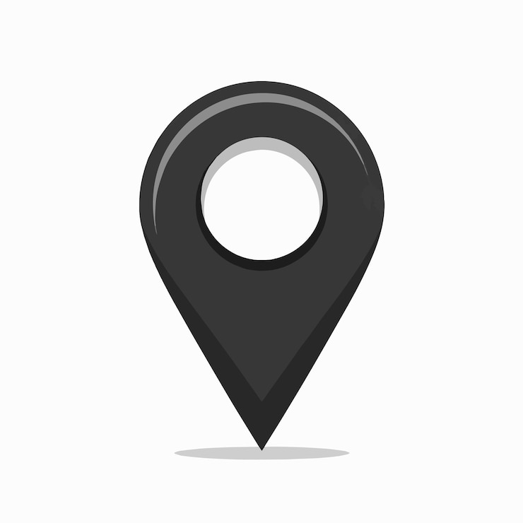Vetor um pin de localização comumente usado em mapas e aplicativos de navegação
