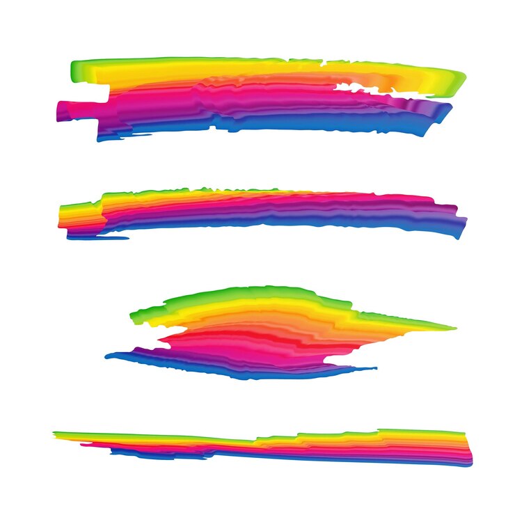 Vetor um pincel grunge colorido.