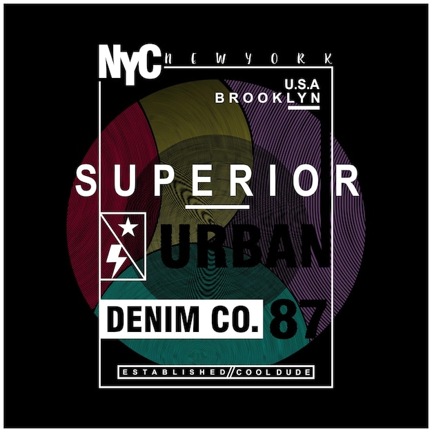 Um pôster para o sindicato nyc nyc of urban denim co.
